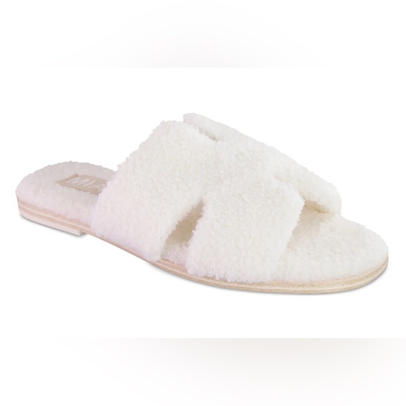 MIA Shoes - MIA Cosette Faux Shearling Sandal. Ladies Size 8